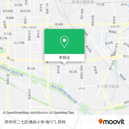 郑州市二七区佛岗小学-南1门地图