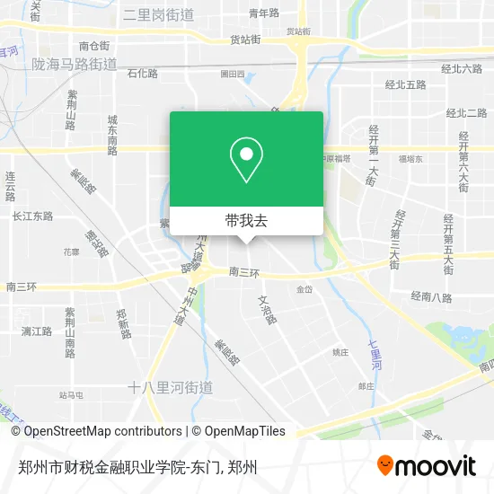 郑州市财税金融职业学院-东门地图