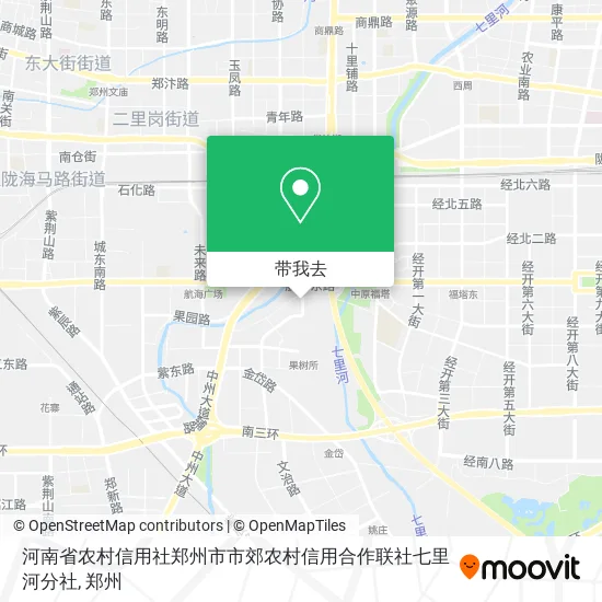 河南省农村信用社郑州市市郊农村信用合作联社七里河分社地图