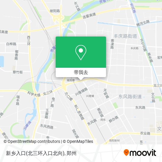 新乡入口(北三环入口北向)地图