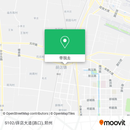 S102/薛店大道(路口)地图