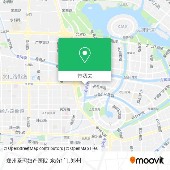 郑州圣玛妇产医院-东南1门地图