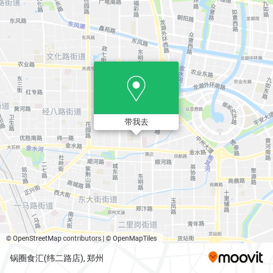 锅圈食汇(纬二路店)地图