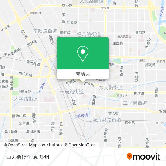 西大街停车场地图