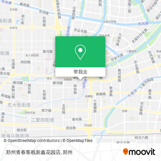 郑州青春客栈新鑫花园店地图