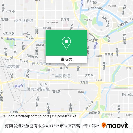 河南省海外旅游有限公司(郑州市未来路营业部)地图