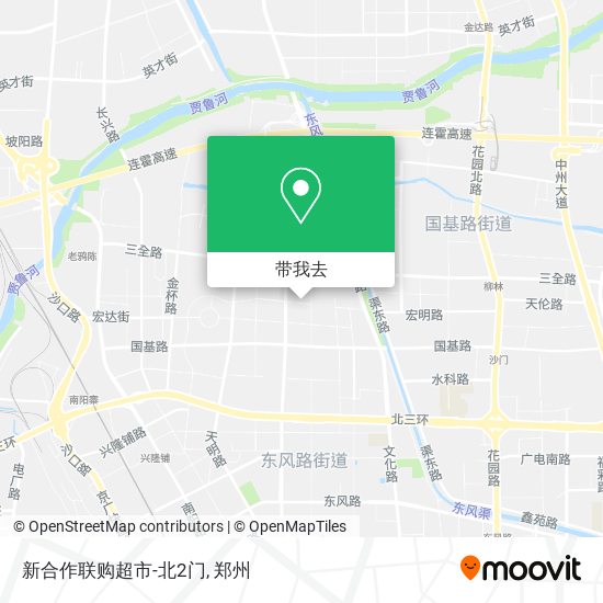 新合作联购超市-北2门地图