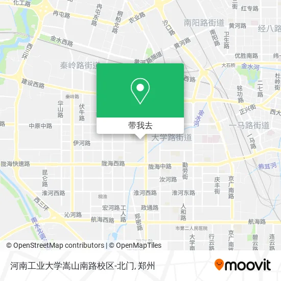 河南工业大学嵩山南路校区-北门地图