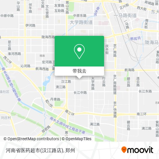 河南省医药超市(汉江路店)地图