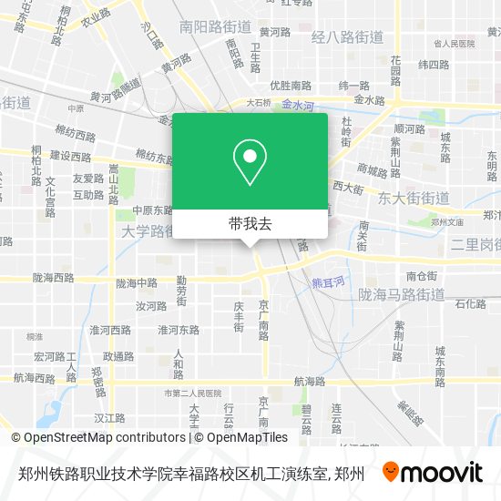 郑州铁路职业技术学院幸福路校区机工演练室地图