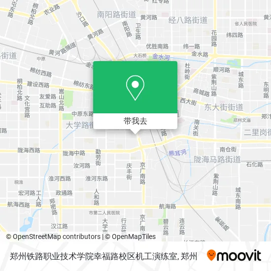 郑州铁路职业技术学院幸福路校区机工演练室地图