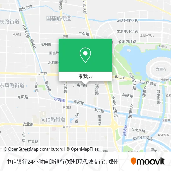 中信银行24小时自助银行(郑州现代城支行)地图