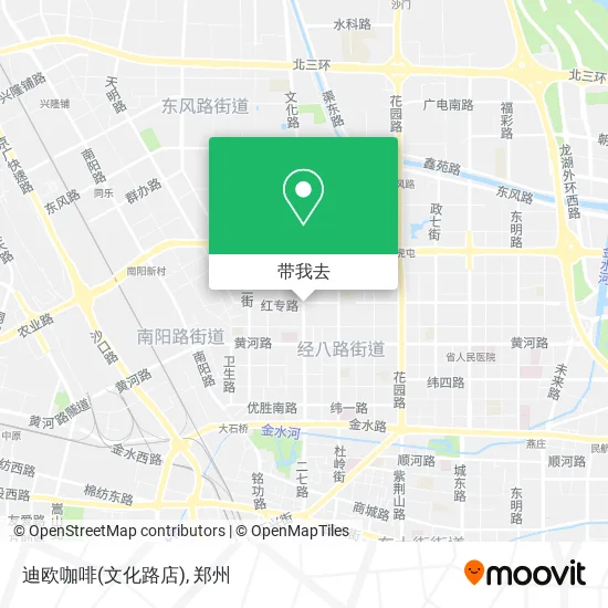 迪欧咖啡(文化路店)地图