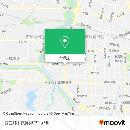 西三环中原路(桥下)地图