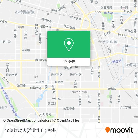 汉堡炸鸡店(淮北街店)地图