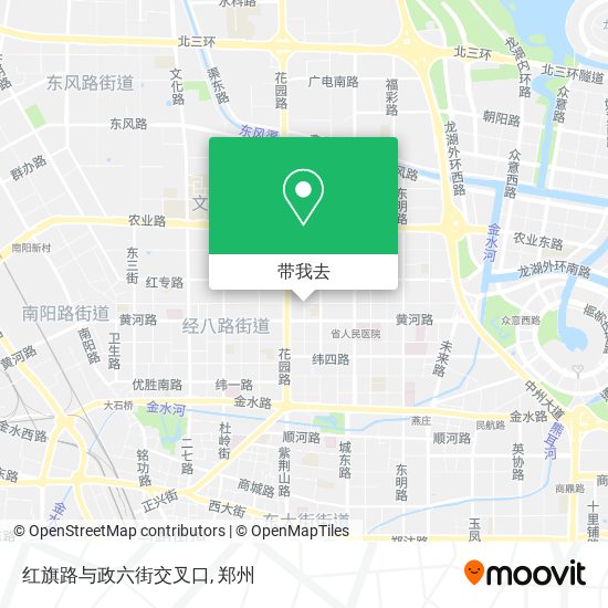 红旗路与政六街交叉口地图