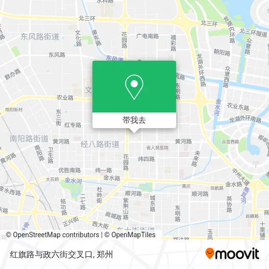 红旗路与政六街交叉口地图