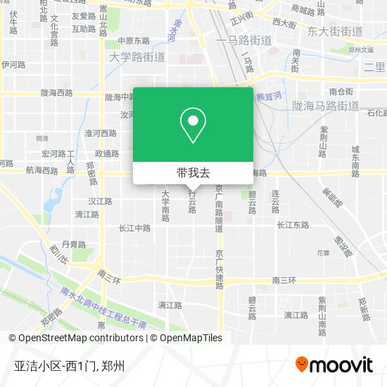 亚洁小区-西1门地图