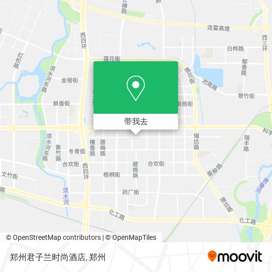 郑州君子兰时尚酒店地图