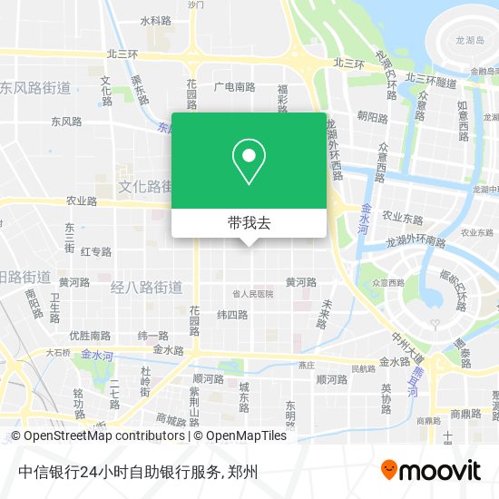 中信银行24小时自助银行服务地图