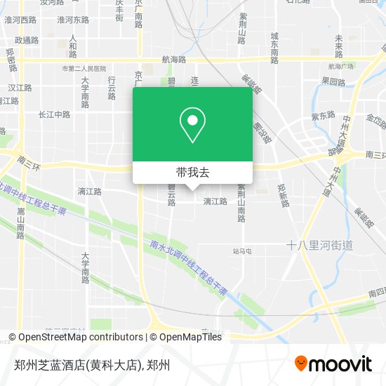 郑州芝蓝酒店(黄科大店)地图