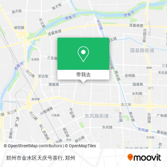 郑州市金水区天庆号茶行地图
