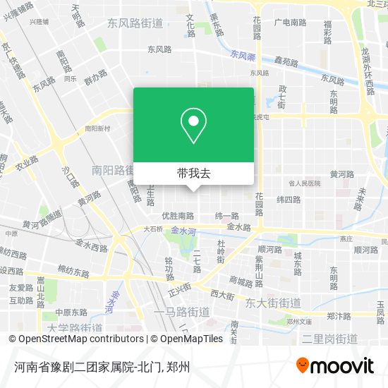 河南省豫剧二团家属院-北门地图