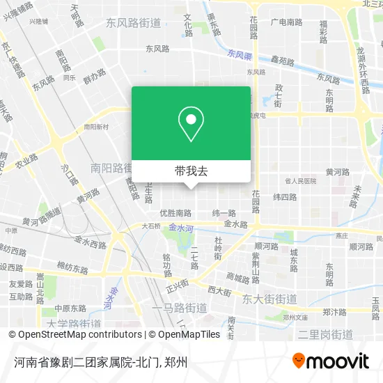 河南省豫剧二团家属院-北门地图