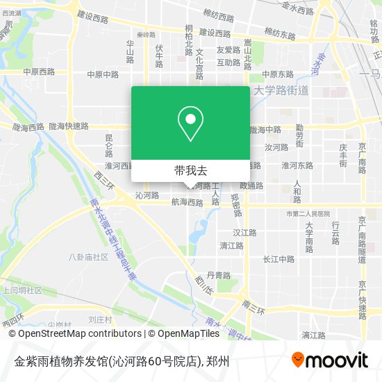 金紫雨植物养发馆(沁河路60号院店)地图
