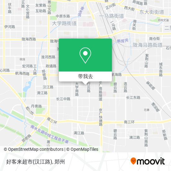 好客来超市(汉江路)地图