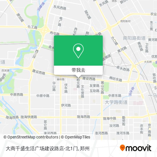 大商千盛生活广场建设路店-北1门地图