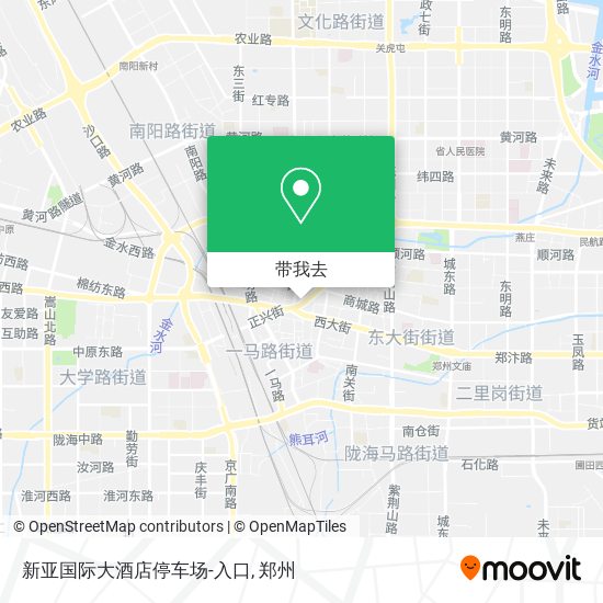 新亚国际大酒店停车场-入口地图