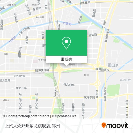 上汽大众郑州聚龙旗舰店地图