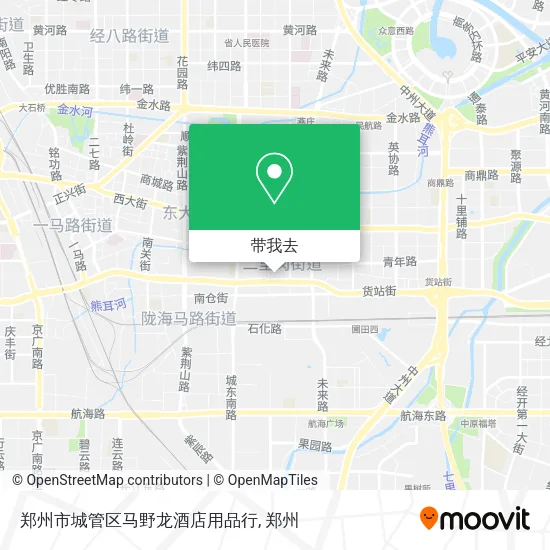 郑州市城管区马野龙酒店用品行地图