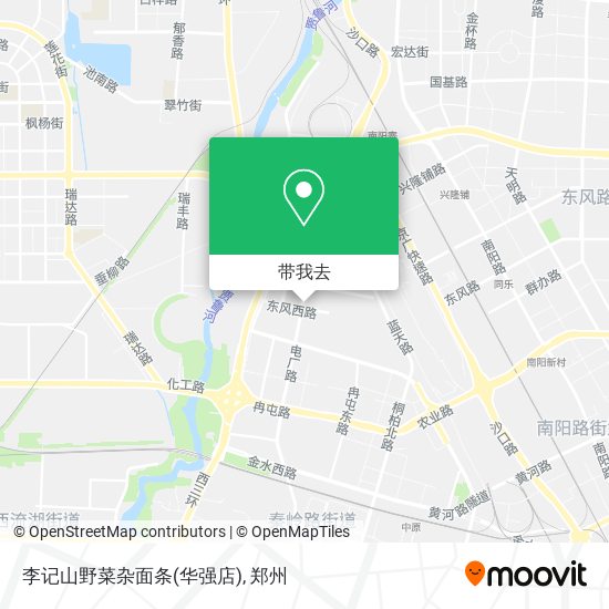 李记山野菜杂面条(华强店)地图