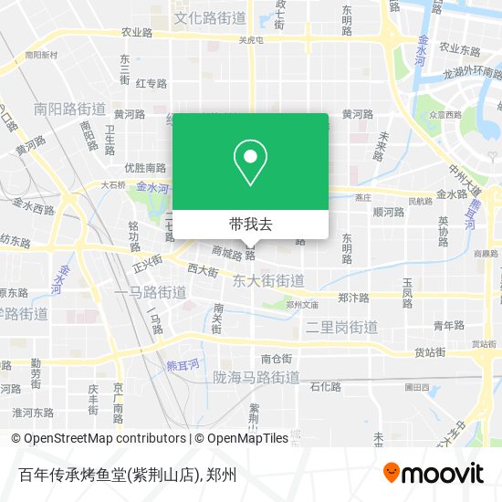 百年传承烤鱼堂(紫荆山店)地图