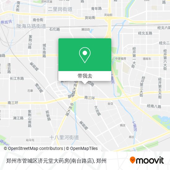 郑州市管城区济元堂大药房(南台路店)地图