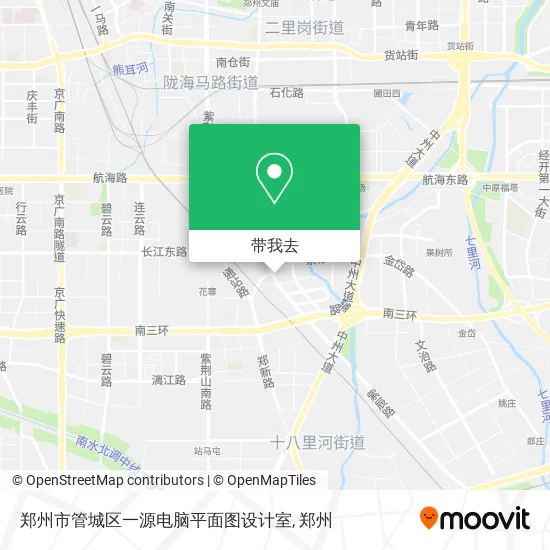 郑州市管城区一源电脑平面图设计室地图