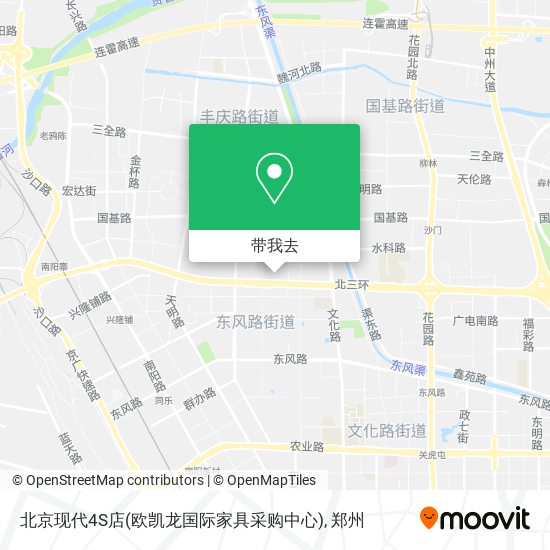 北京现代4S店(欧凯龙国际家具采购中心)地图