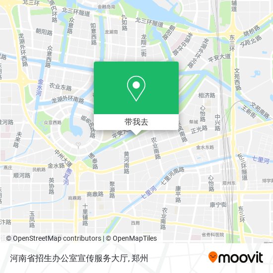 河南省招生办公室宣传服务大厅地图