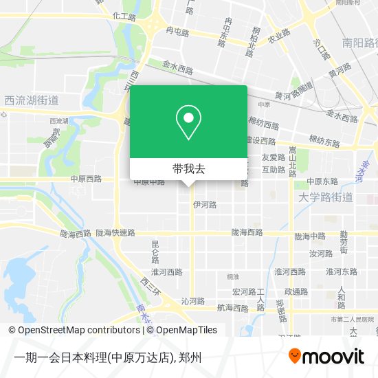 一期一会日本料理(中原万达店)地图