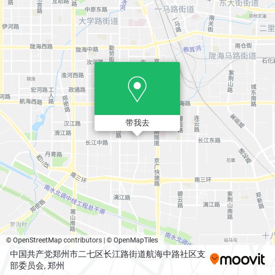 中国共产党郑州市二七区长江路街道航海中路社区支部委员会地图