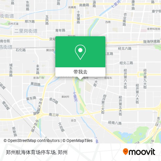 郑州航海体育场停车场地图