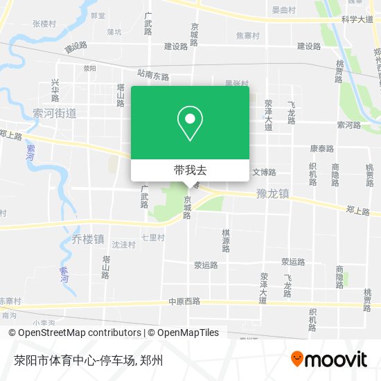 荥阳市体育中心-停车场地图