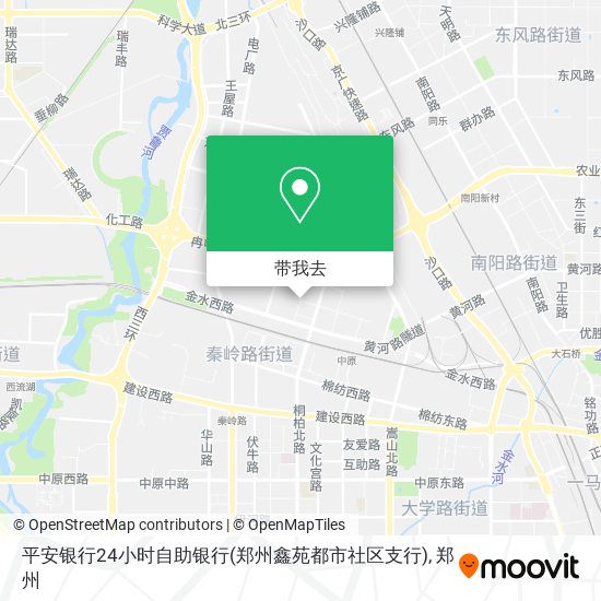 平安银行24小时自助银行(郑州鑫苑都市社区支行)地图