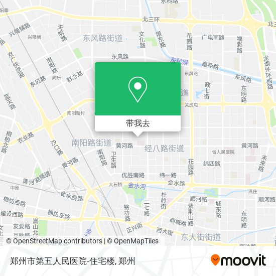 郑州市第五人民医院-住宅楼地图