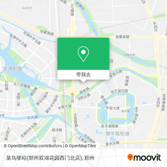菜鸟驿站(郑州双湖花园西门北店)地图