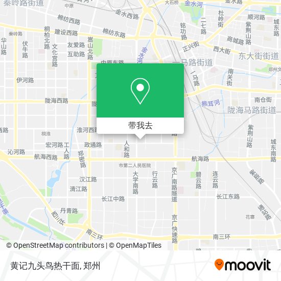 黄记九头鸟热干面地图