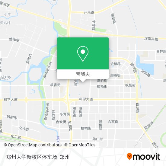 郑州大学新校区停车场地图