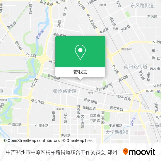 中产郑州市中原区桐柏路街道联合工作委员会地图